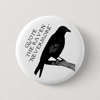 Quote The Raven 6 Cm Round Badge