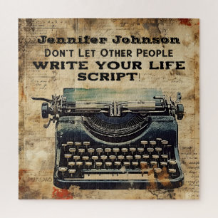 Quote Vintage Typewriter Puzzle