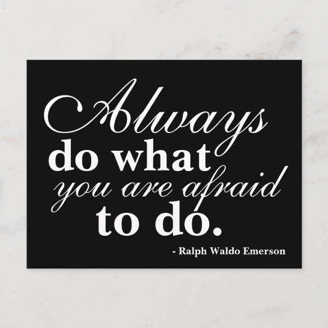 Quoteable - Do What You Fear Most - Post Card (Front)