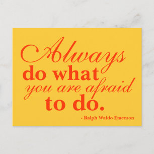 Quoteable - Do What You Fear Most - Post Card