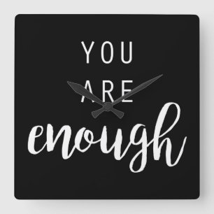 Quoteable III Square Wall Clock