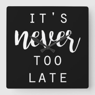 Quoteable IV Square Wall Clock