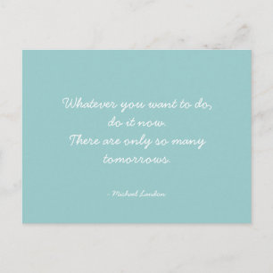 Quoteable Quotes - work, career, and dreams Postcard