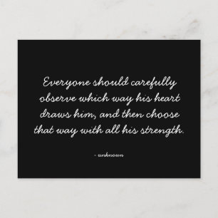 Quoteable Quotes - working and career Postcard