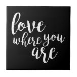 Quoteable V Ceramic Tile<br><div class="desc">Quoteable V by Anna Hambly</div>