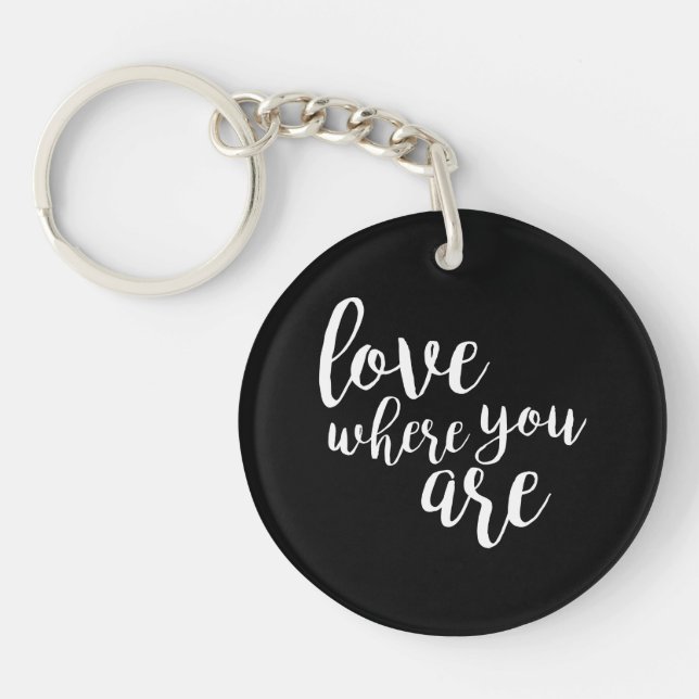 Quoteable V Key Ring (Front)