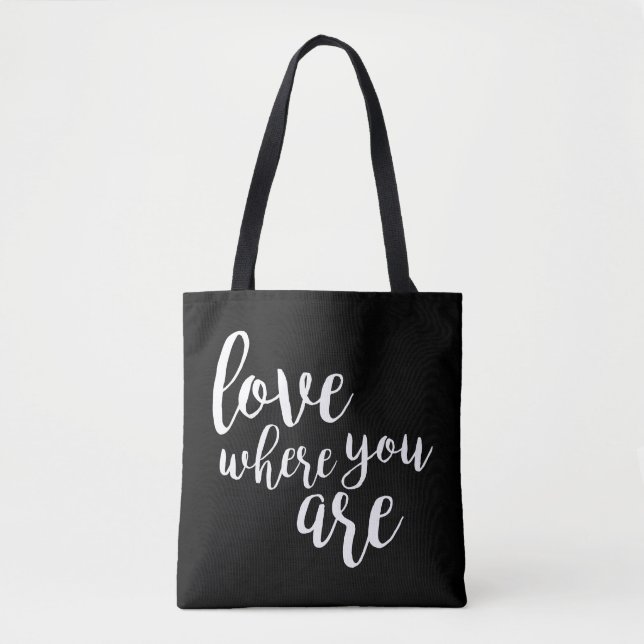 Quoteable V Tote Bag (Front)