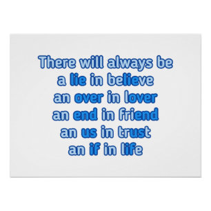 quotes about love, life and friendship  poster