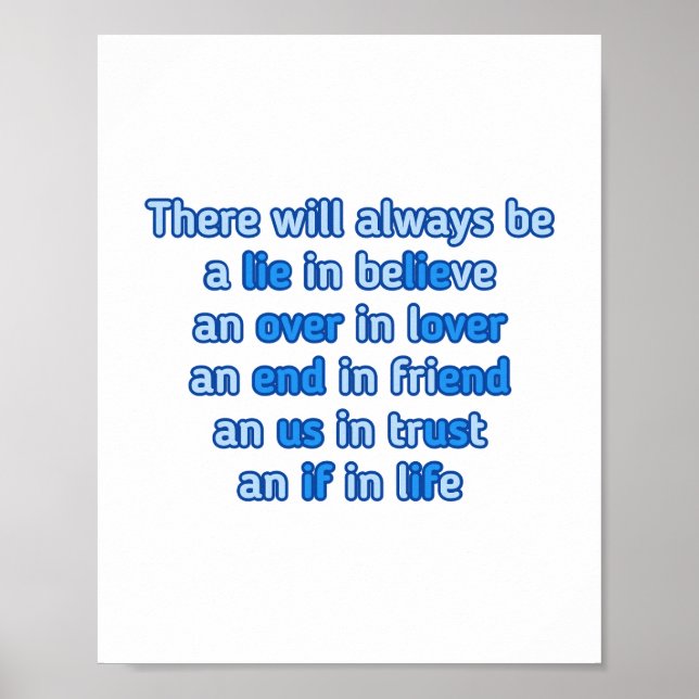 Quotes about love, life and friendship.  poster (Front)