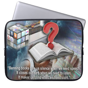 Quotes Around Books Laptop Sleeve