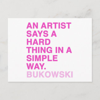 Quotes by Charles Bukowski Postcard
