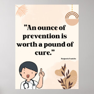 Quotes for doctor office, hospital clinic poster