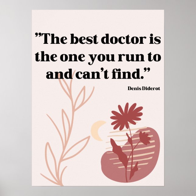 Quotes for hospital, doctors, medical centre  poster (Front)