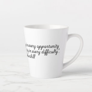 "Quotes for Life Collection" Winston Churchill  Latte Mug