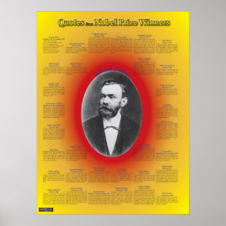 Quotes from Nobel Prize Winners Poster