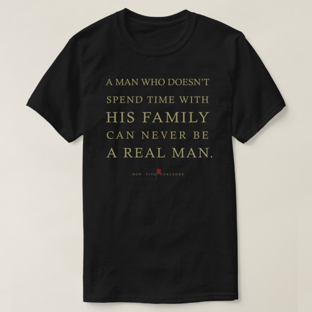 Quotes from The Godfather on Family Essential T-Sh T-Shirt (Design Front)