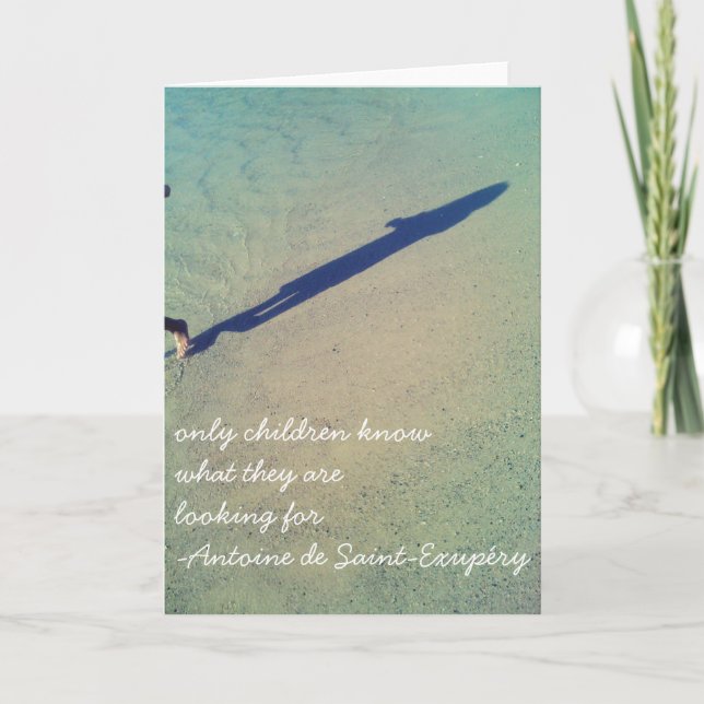 Quotes from The Little Prince/Le Petit Prince Card (Front)