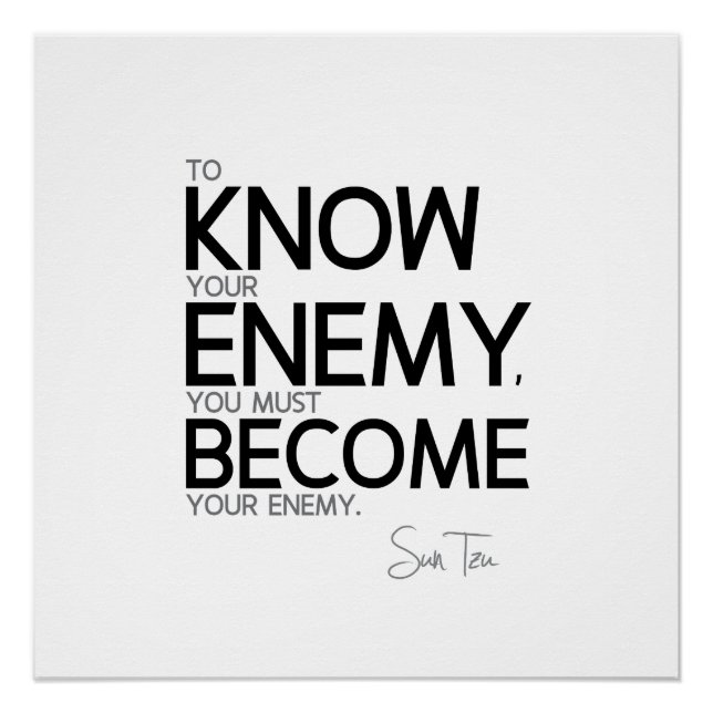 QUOTES: Sun Tzu: Know your Enemy Poster (Front)