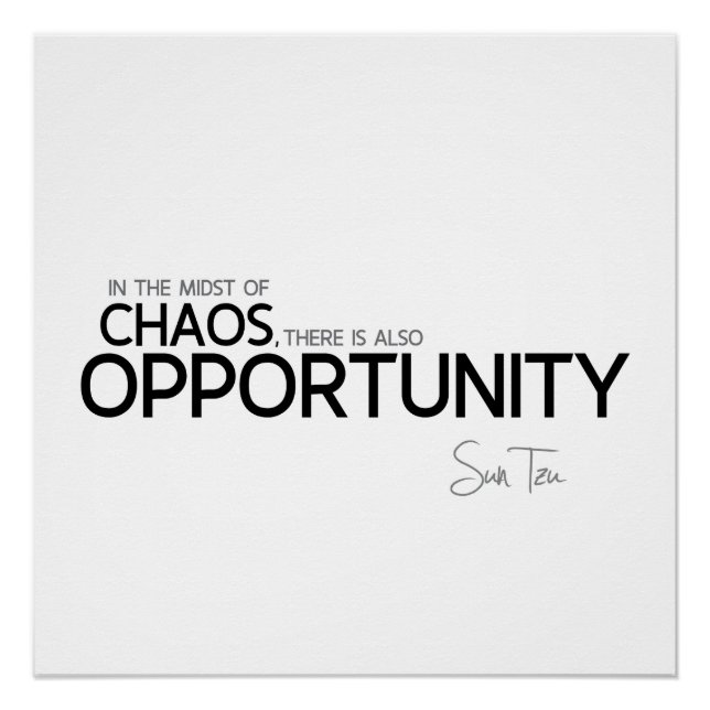QUOTES: Sun Tzu - Opportunity Poster (Front)