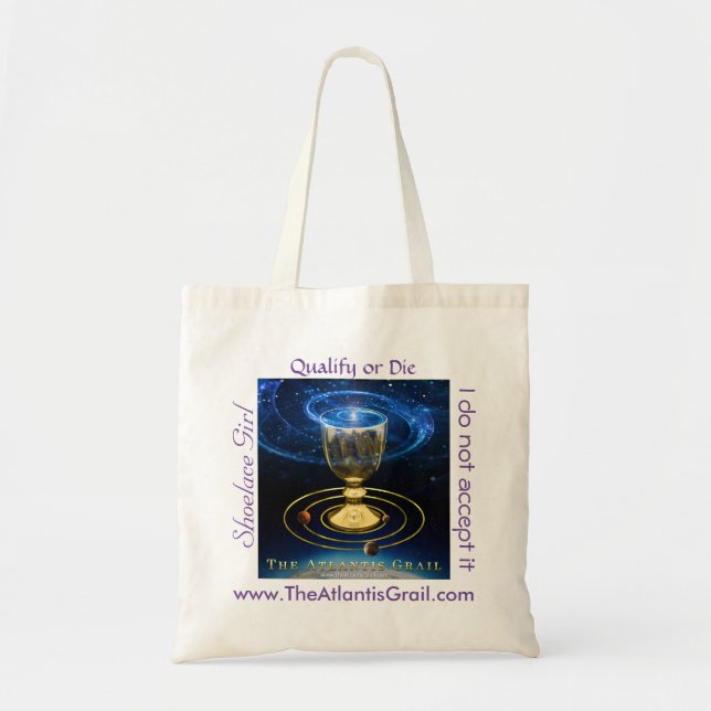 Quotes - The Atlantis Grail - Budget Tote (Front)