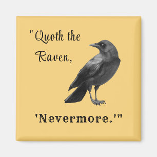 "Quoth the Raven ..." Personalised Autumn Magnet