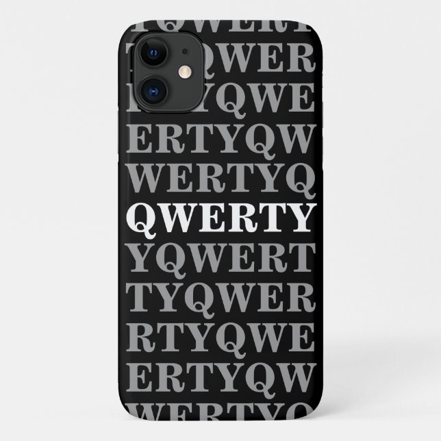 QWERTY iPhone 11 case (Back)