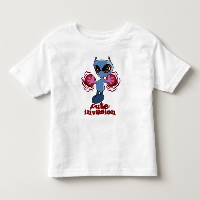 Qwiby: Cute Invasion Toddler T-shirt (Front)