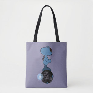 Qwiby on his Sphere Rider Tote Bag