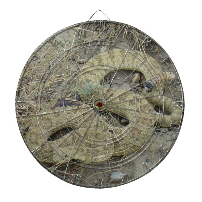 R20 Prairie Rattlesnake Wounded Dartboard (Front)