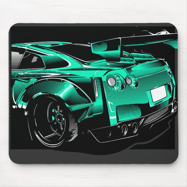 R35 GTR GREEN BEAST MOUSE PAD (Front)