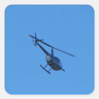 R44 Helicopter Square Sticker