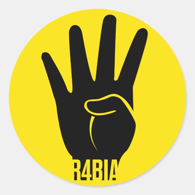 R4BIA CLASSIC ROUND STICKER (Front)