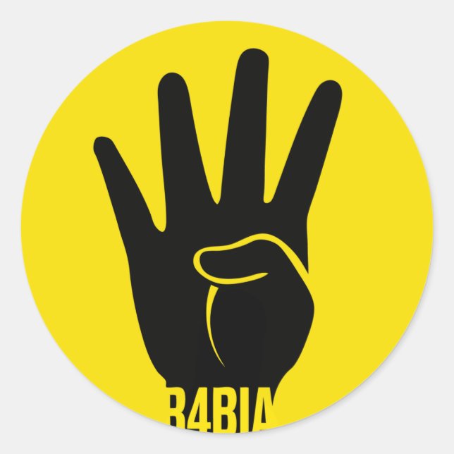 R4BIA symbol of freedom t shirt Classic Round Sticker (Front)
