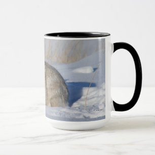 R5 Cottontail Rabbit in Snow Mug