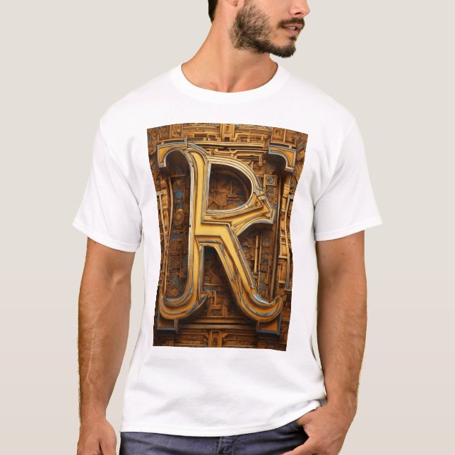 R alphabet name T-Shirt (Front)