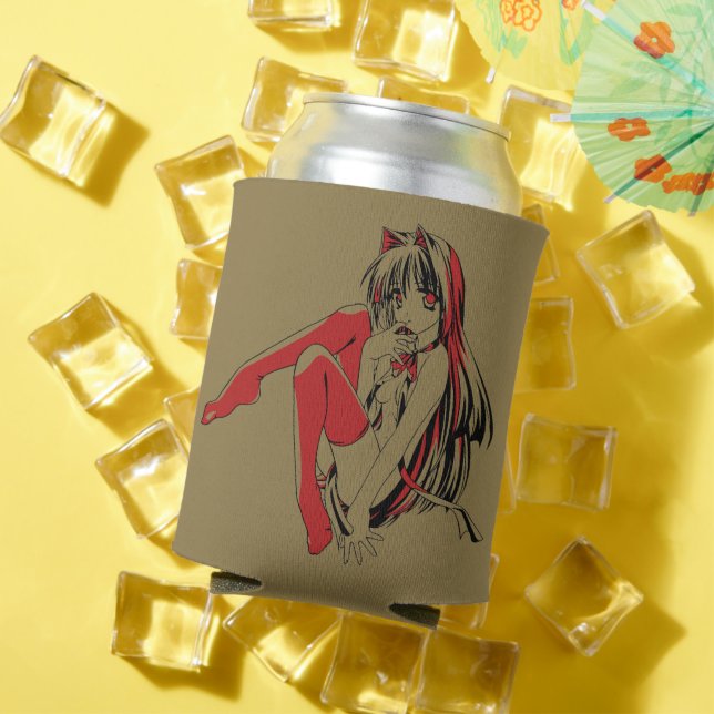 R & B Manga, Neko Catgirl Furry Loli Anime Can Cooler (In Situ Summer)