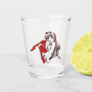 R & B Manga, Neko Catgirl Furry Loli Anime Shot Glass