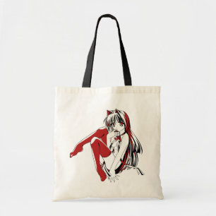 R & B Manga, Neko Catgirl Furry Loli Anime Tote Bag