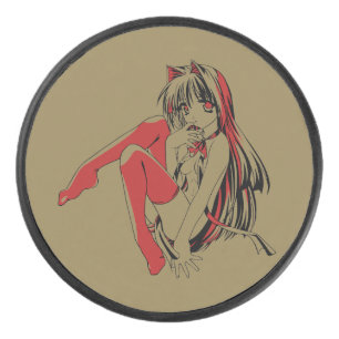R & B, Neko Catgirl Furry Anime Loli Slave Hockey Puck