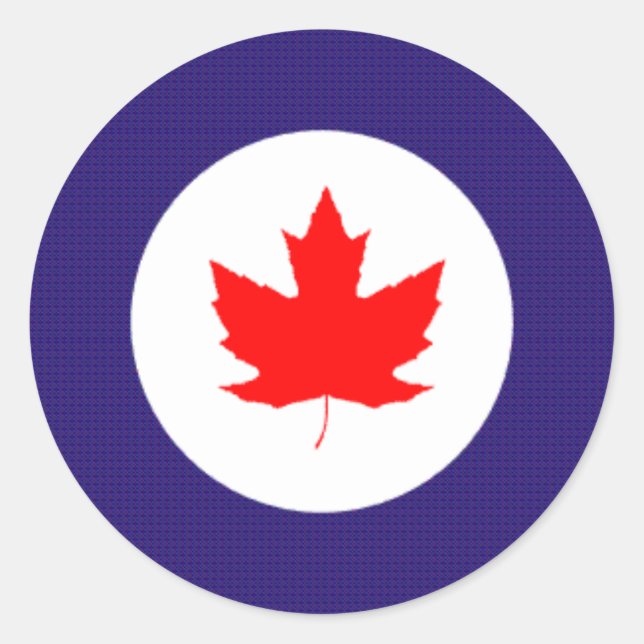 R.C.A.F.  40's -50's roundell Classic Round Sticker (Front)