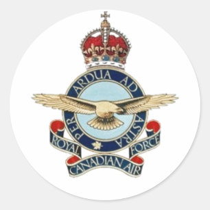 R.C.A.F. insignea 40's - 50's Classic Round Sticker