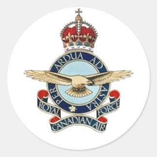 R.C.A.F. insignea 40's - 50's Classic Round Sticker