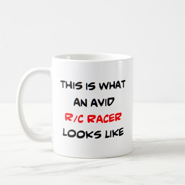 r/c racer, awesome coffee mug (Left)