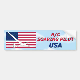 R/C SOARING PILOT - USA  AMERICA BUMPER STICKER