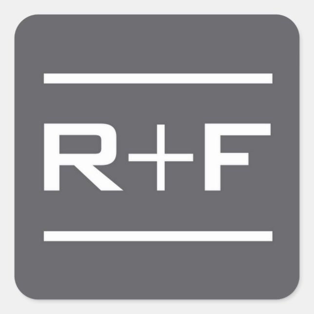 R+F Grey Sticker (Front)