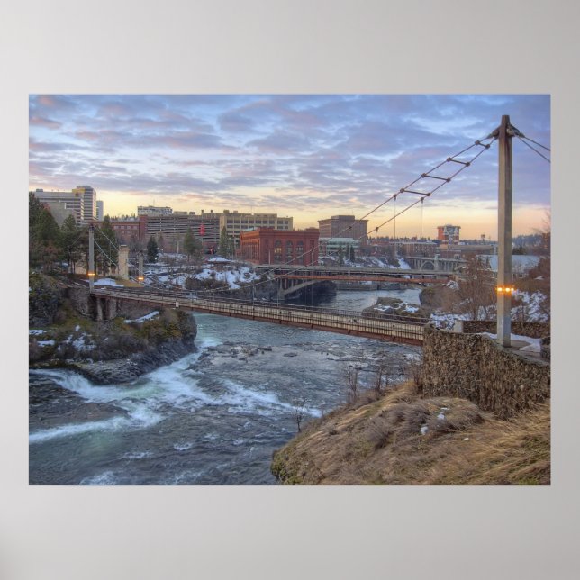 R F P Pedestrian Bridge - Spokane Washington Poster (Front)