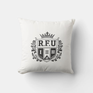 R.F.U Crown Crest Throw Pillow