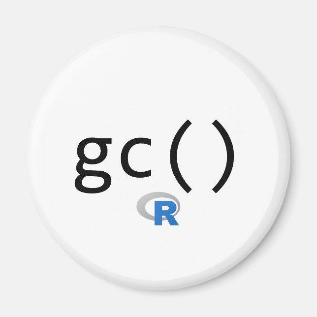 R Garbage Collector Magnet (Front)