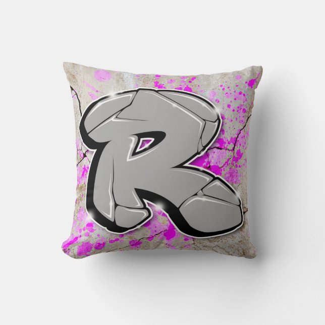 R - Graffiti pillow (Front)