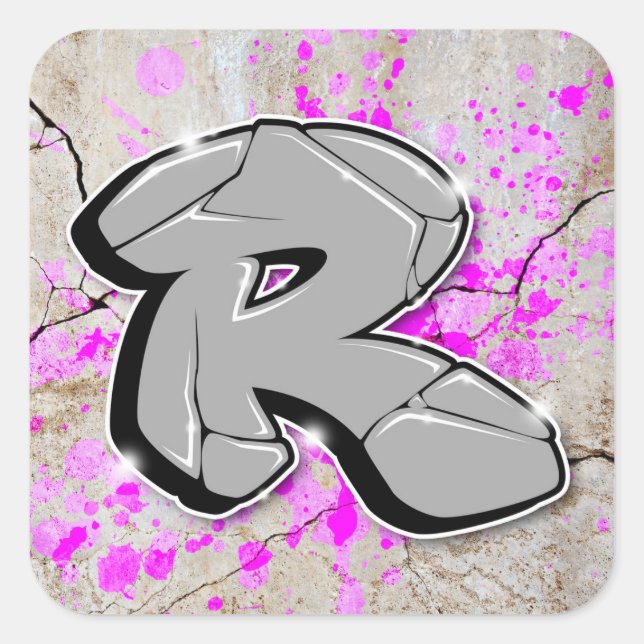 R - Graffiti stickers (Front)